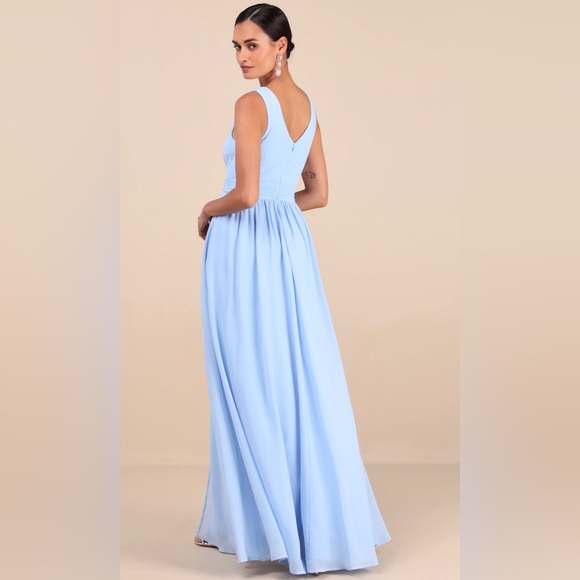 ⬇️Price Drop⬇️ Lulus Navy Blue Sleeveless Maxi Dress size XS NWT - Picture 11 of 13